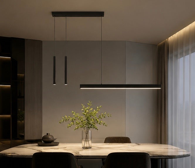 Lustre Moderne - Suspension Led Linea - Noir