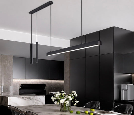 Lustre Moderne - Suspension Led Linea - Noir