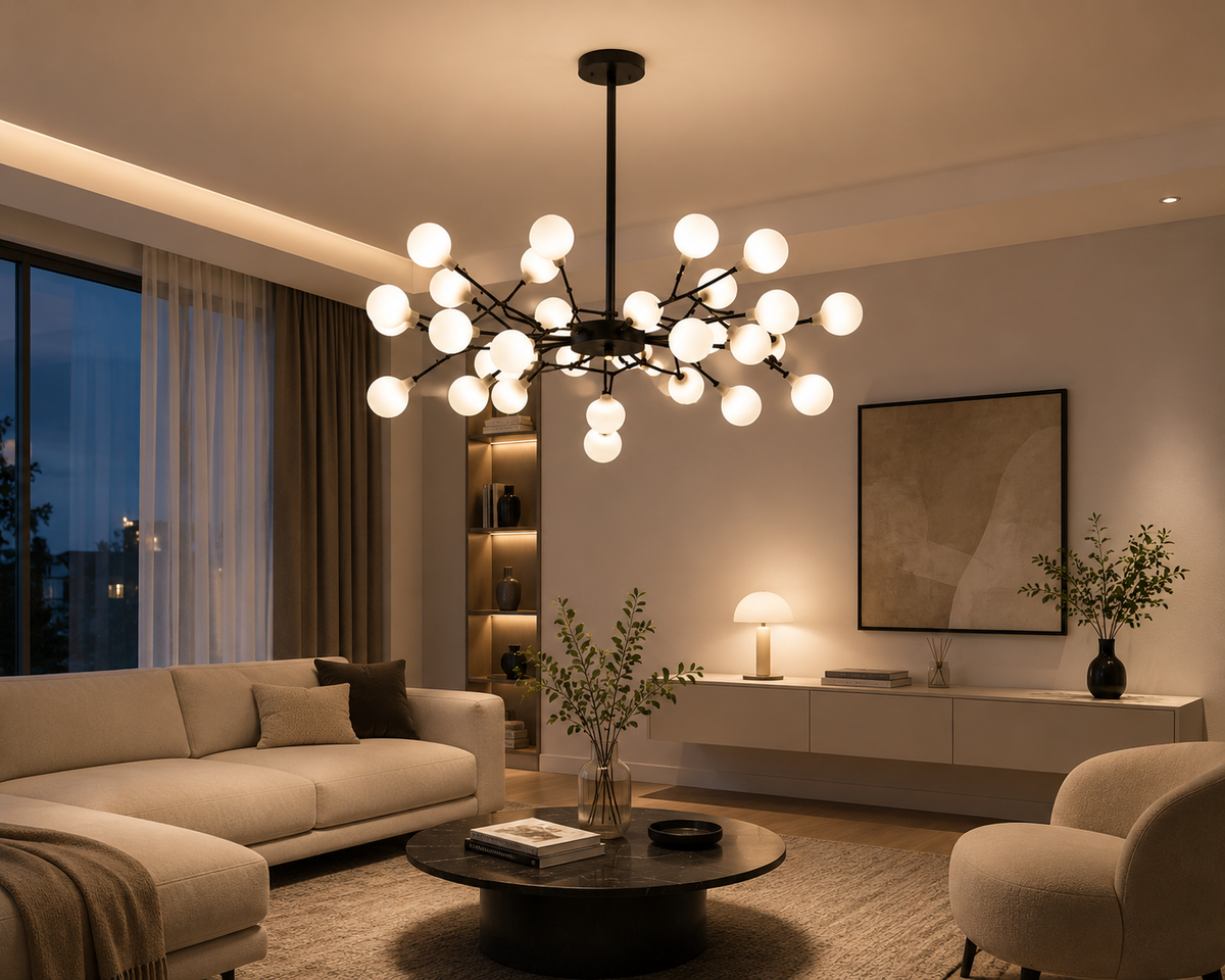 Lustre À Branches Avec 30 Lumières