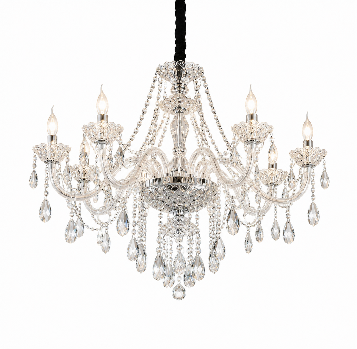 Lustre en Cristal Élégance – Suspension Prestige
